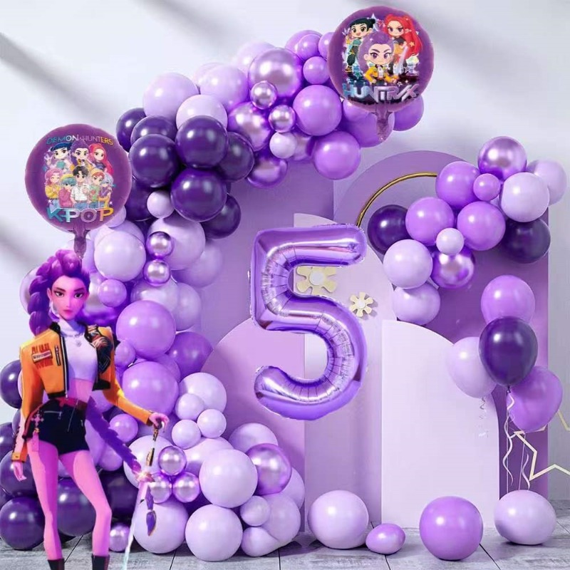 Cosplay Fire Prop - K-Pop Birthday Party Decorations, Purple Pink