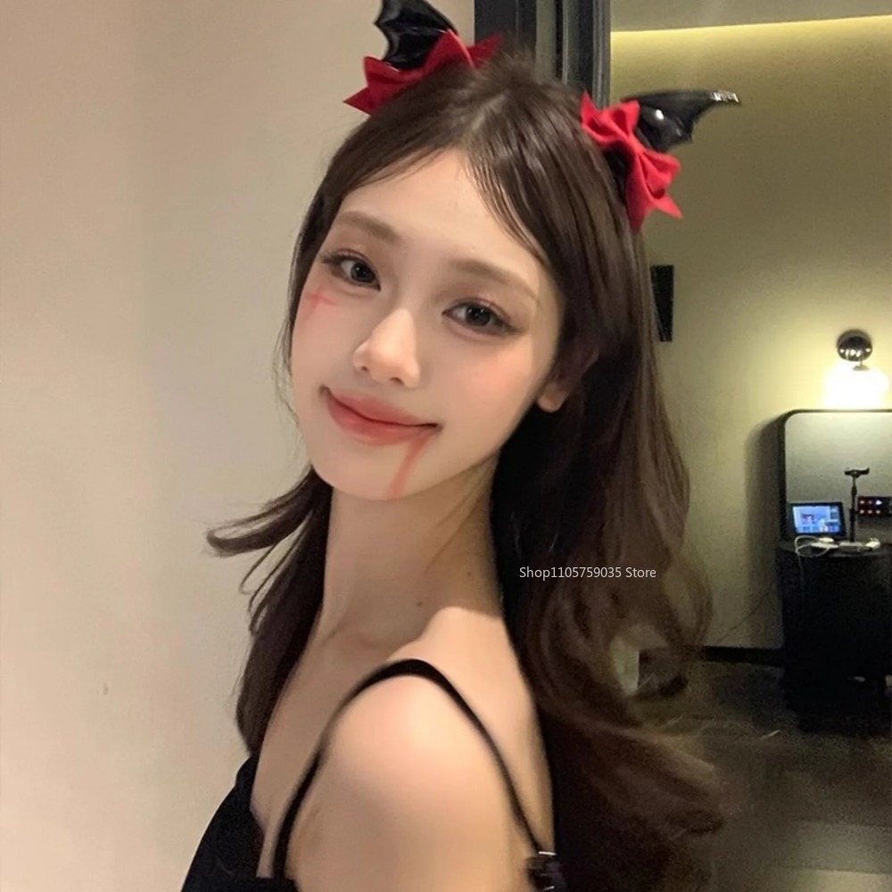 Halloween Devil Horn Bow Hair  - Cosplay Bat Prop recension och pris