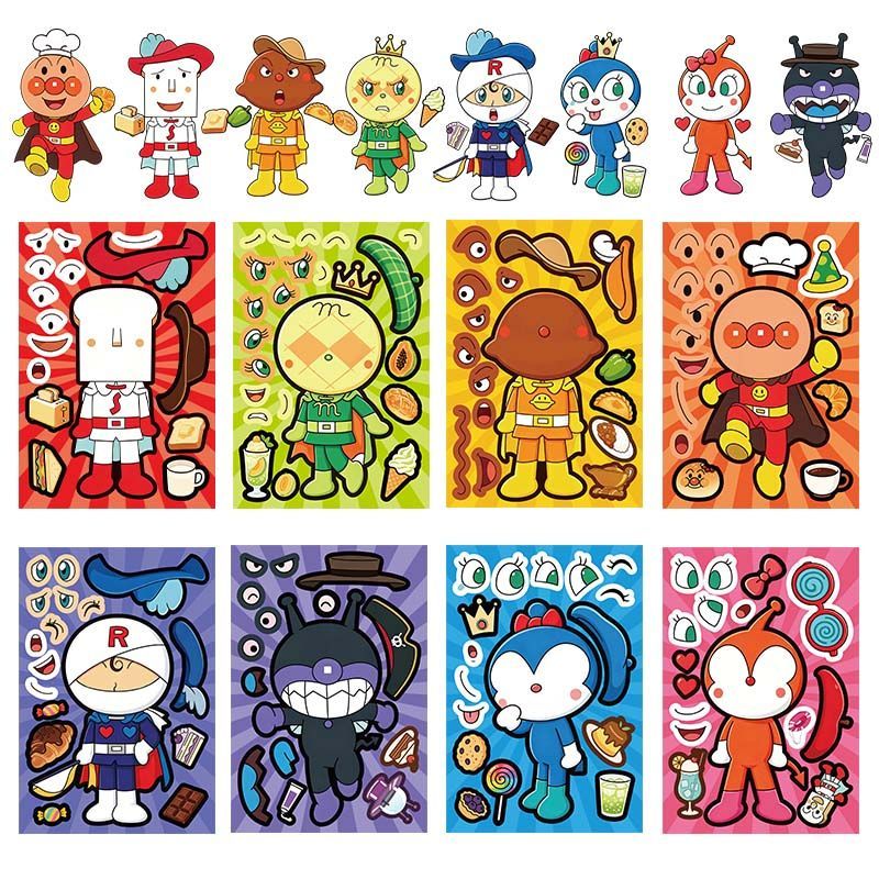 Anpanman collage stickers, cut - Cosplay Prop Diy recension och pris