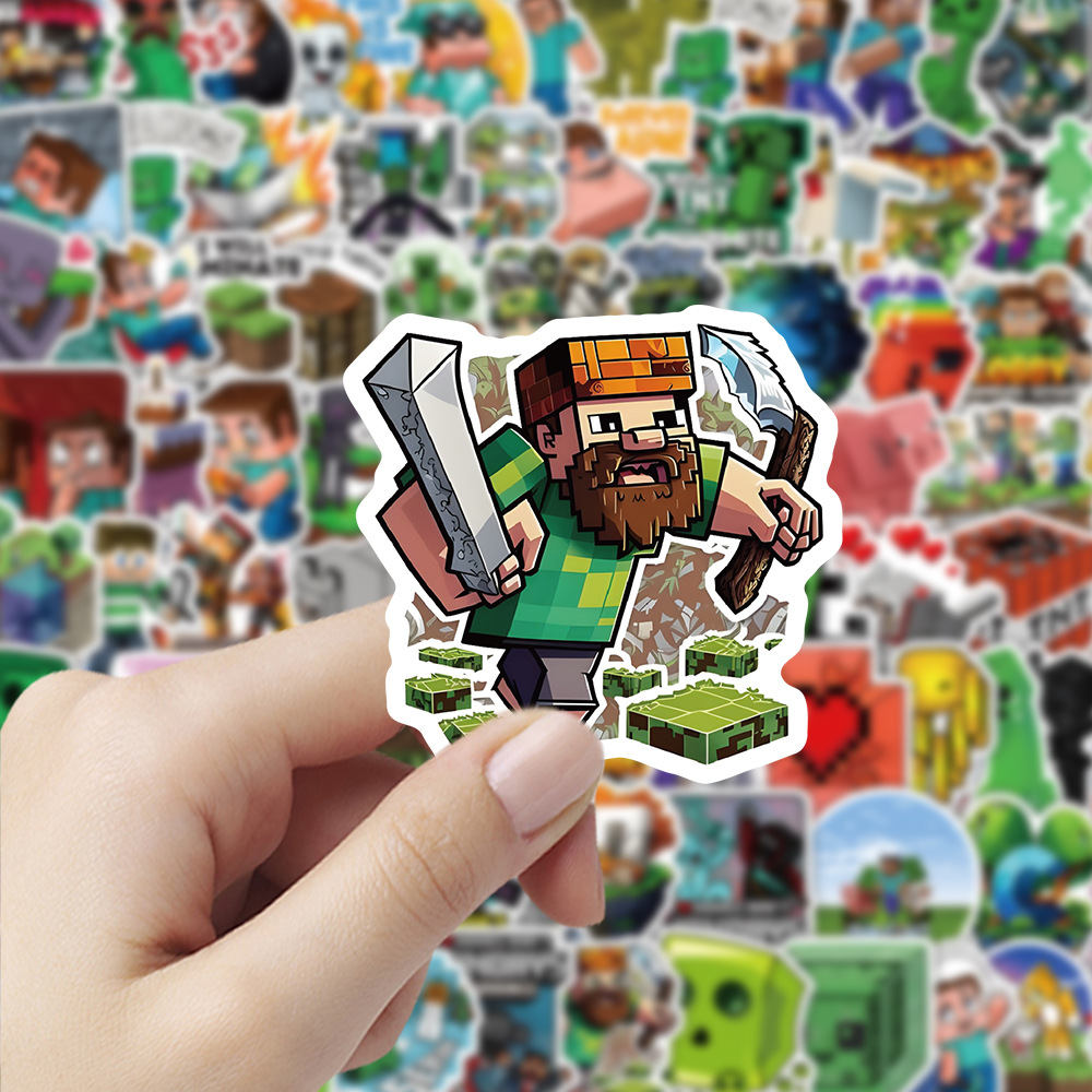 104pcs Minecrafte Stickers Cre - Cosplay Prop Dagger recension och pris