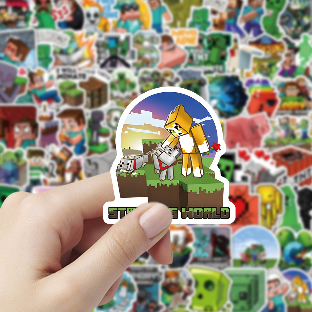 104pcs Minecrafte Stickers Cre - Cosplay Prop Dagger recension och pris