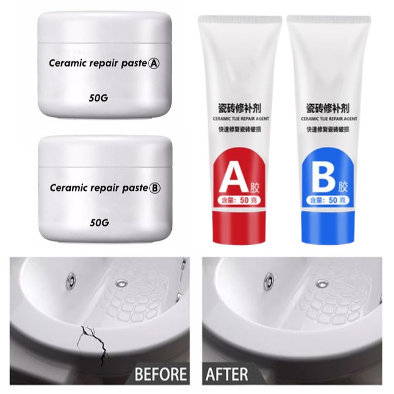 30/100g Tile Repair Agent AB A - Contact Cement Glue recension och pris