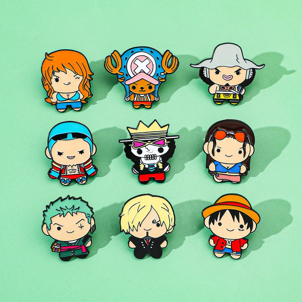 9 Pcs Creative Cartoon Brooch  - Cosplay Prop Bag recension och pris