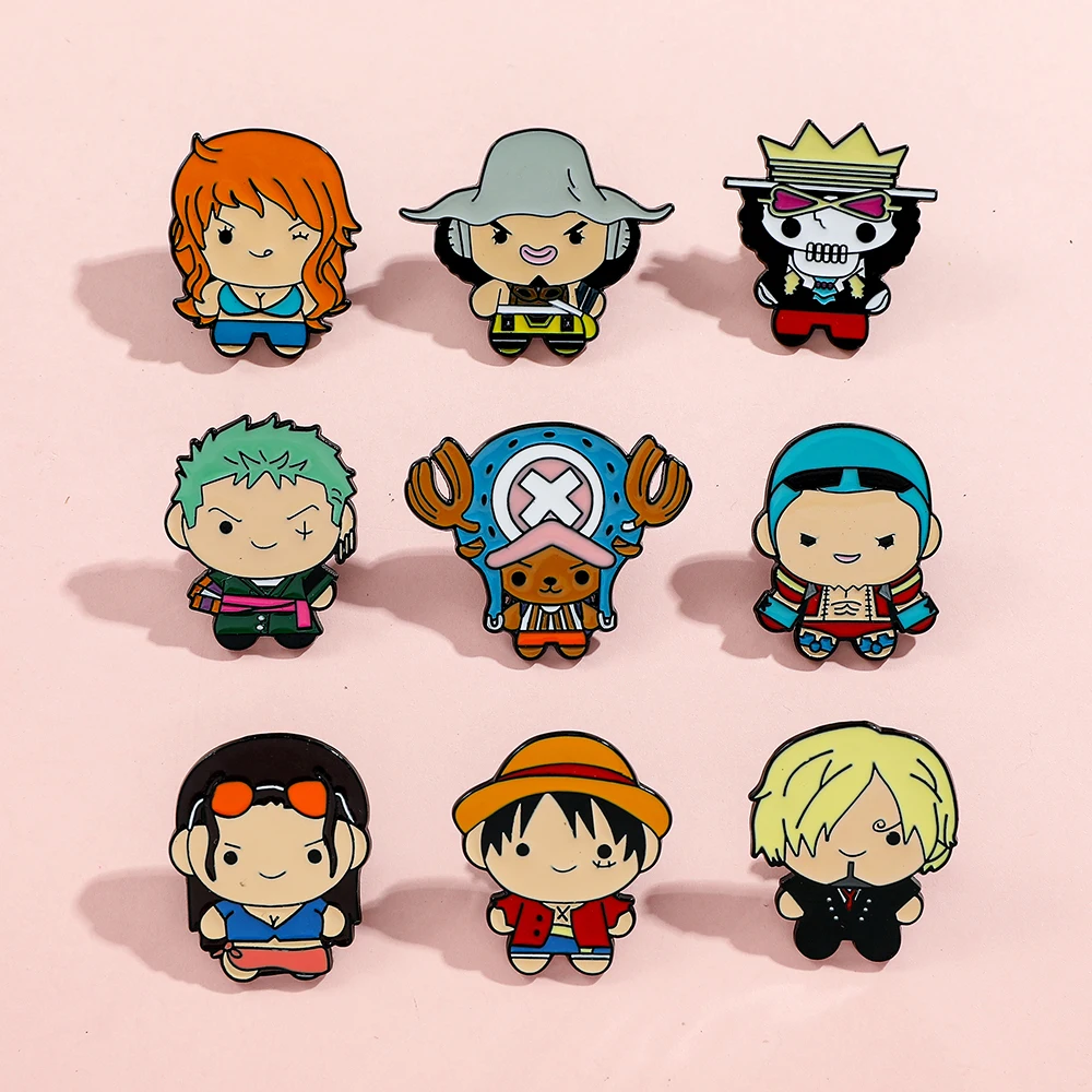 9 Pcs Creative Cartoon Brooch  - Cosplay Prop Bag recension och pris