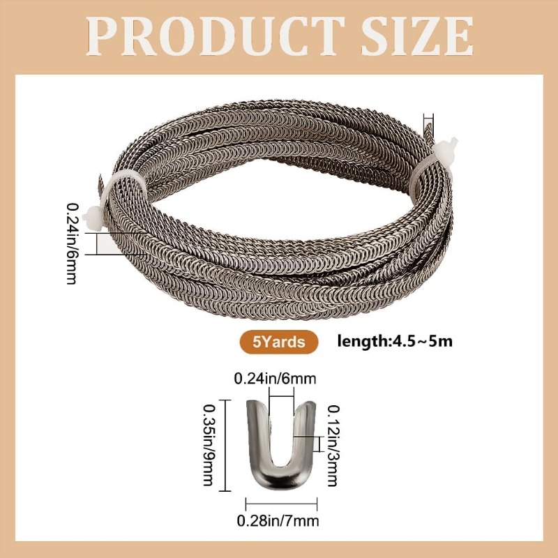 5 Yards Spiral Metal Boning Fl - Boning Corset Steel recension och pris