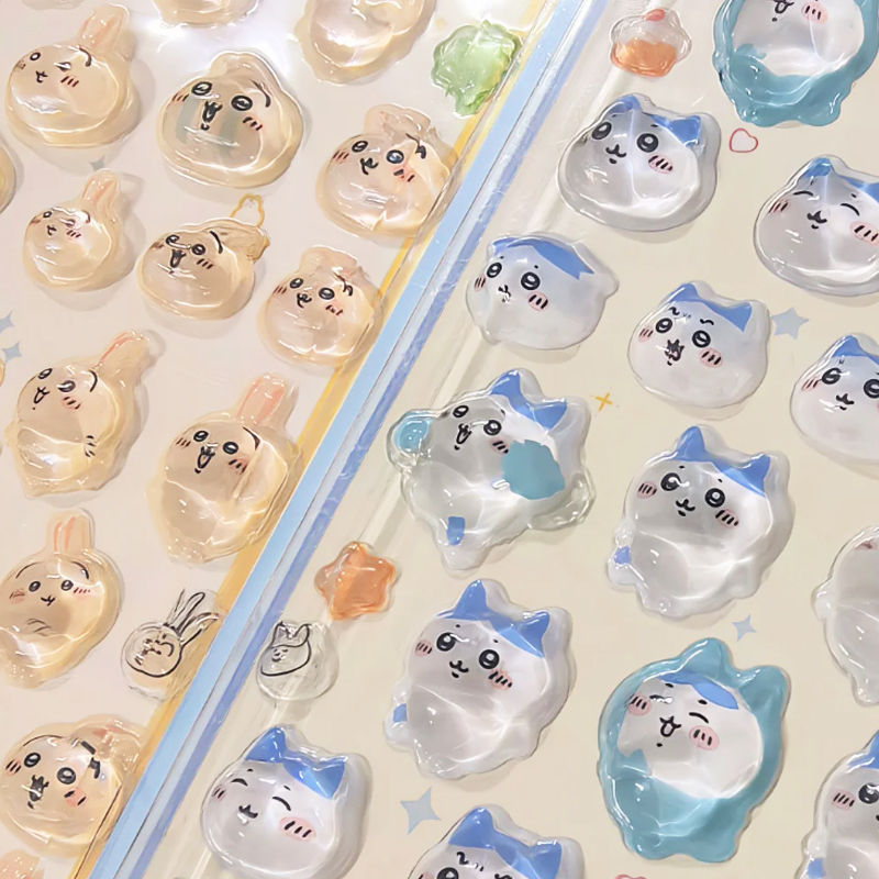 Chiikawa 3D Cute Relief Sticke - Cosplay Prop Diy recension och pris