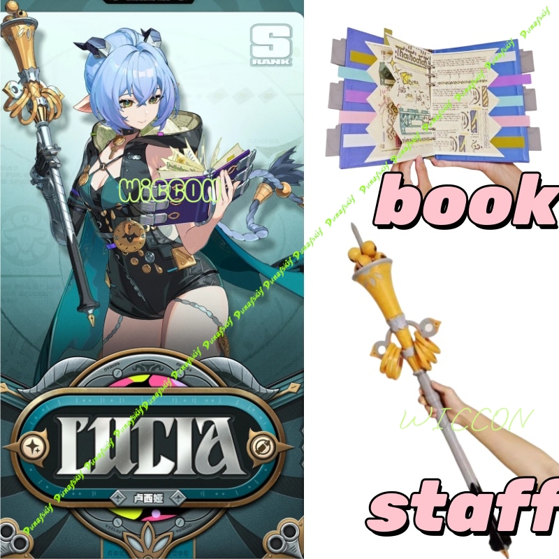 Zenless Zone Zero Lucia Cospla - Cosplay Prop Book recension och pris