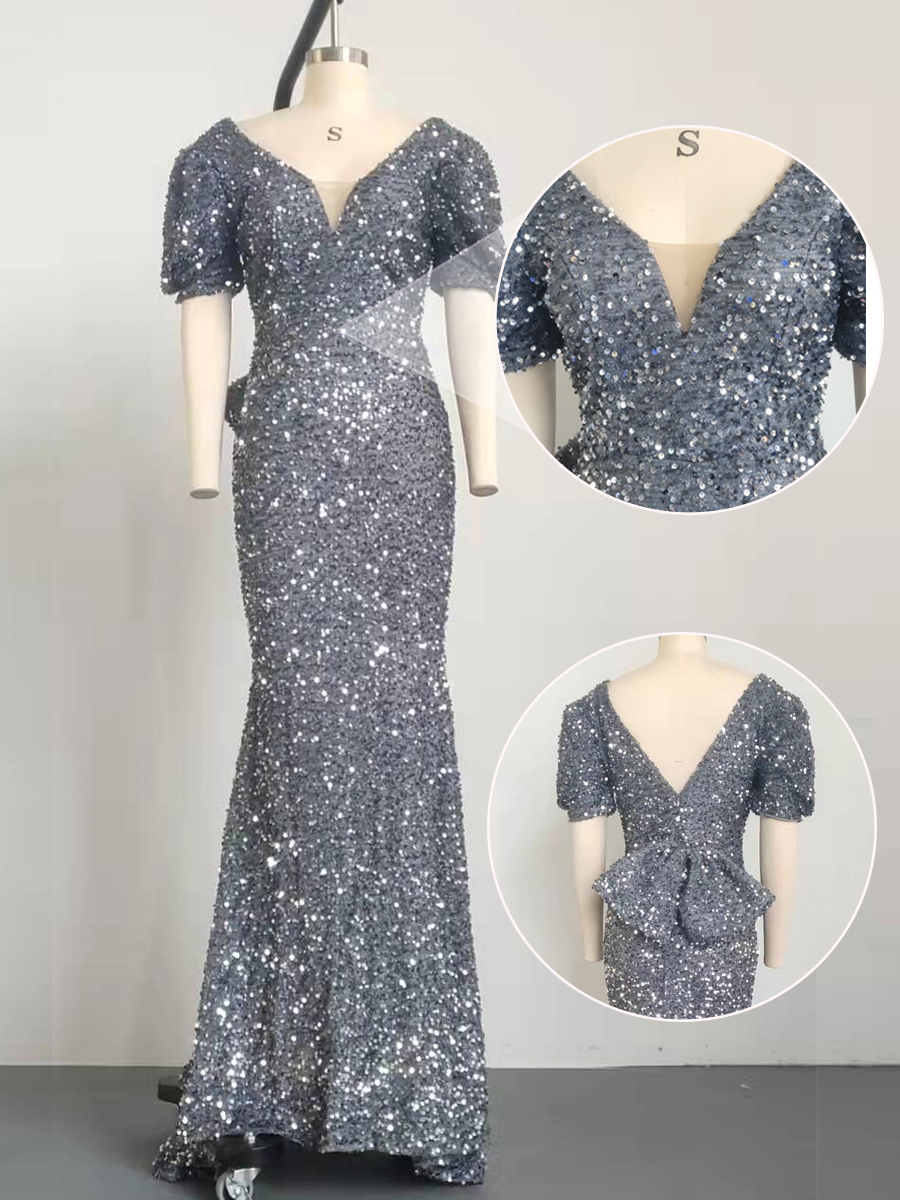 Missord Grey Sequin Mermaid Ev - Briar Cosplay Prop recension och pris
