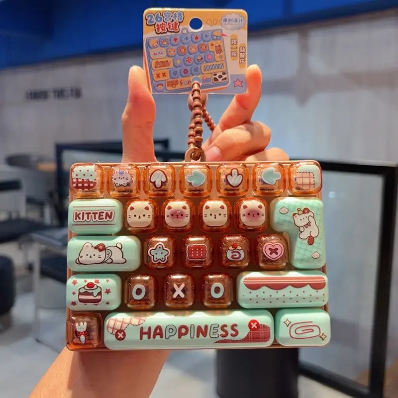 *Candy Color Keycap Keychain C - Cosplay Fire Prop recension och pris